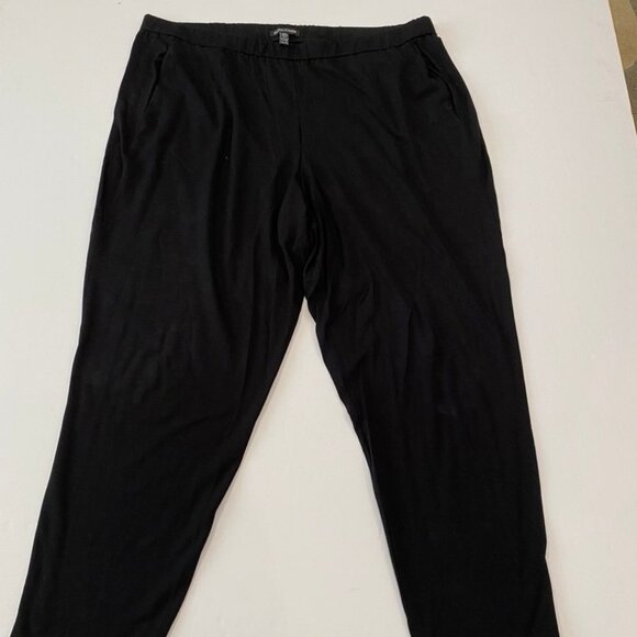 Eileen Fisher super soft black stretch pants XL - Picture 1 of 5